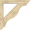 Ekena Millwork Funston Slat Rough Sawn Bracket w/ Offset Brace, Douglas Fir, 6"W x 38"D x 38"H BKT0604X38X38FST06RDF - alternate 2